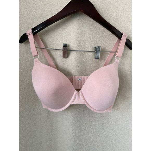 FOTL Pink Full-Coverage T-Shirt Bra - 34DD - Picture 2 of 9